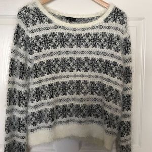 Black & white sweater